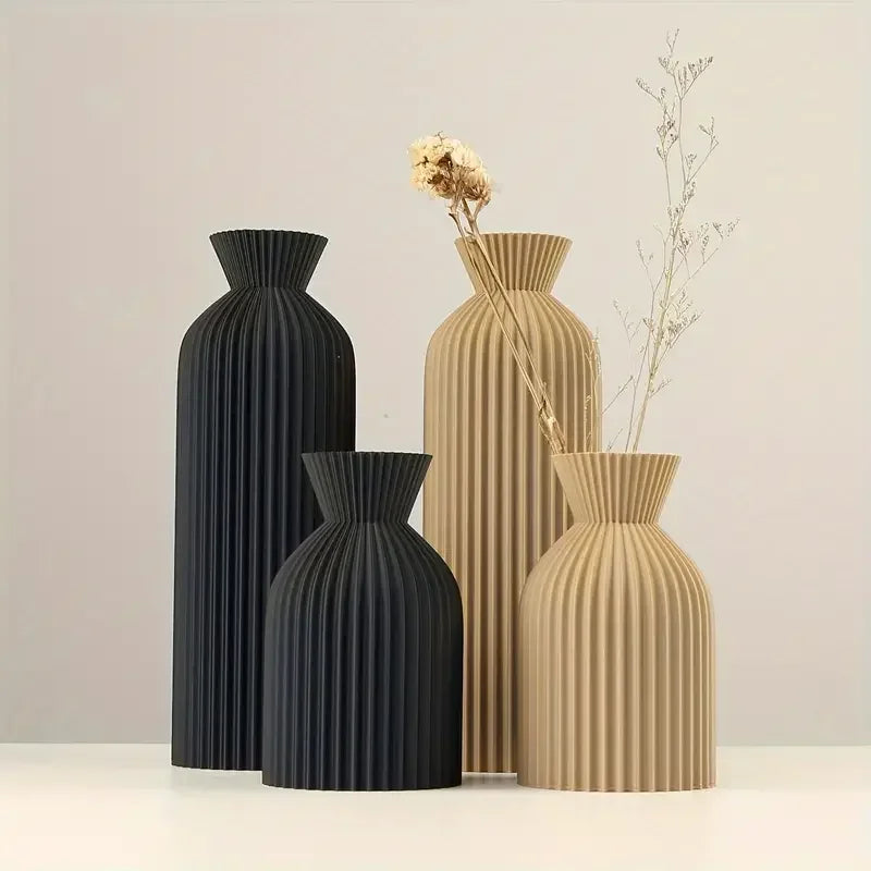 Elegant Black Plastic Vase