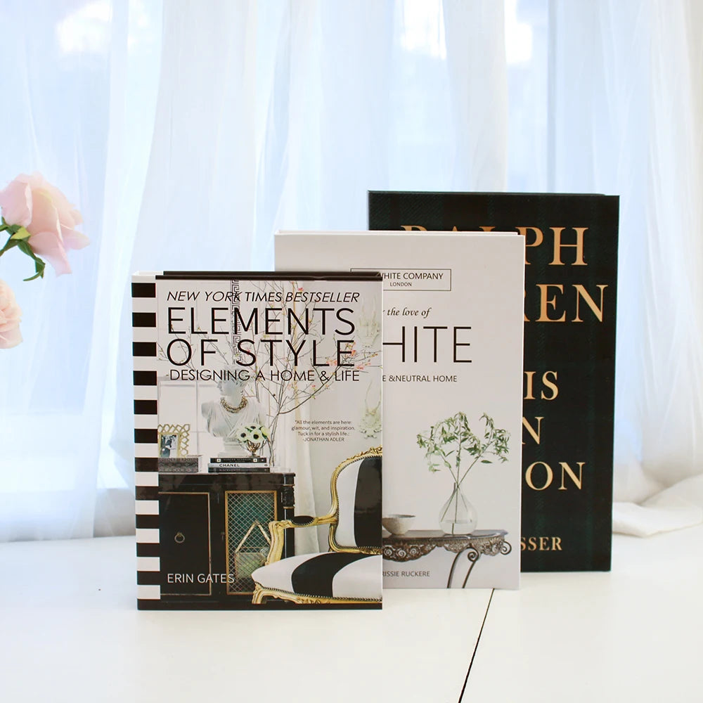 3Pcs/Set Decor Books