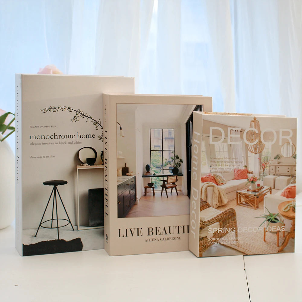 3Pcs/Set Decor Books